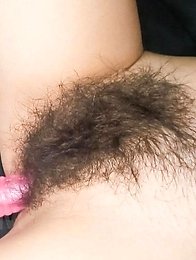 Kaoru Natsuki Asian has hairy fish taco fucked with vibrators